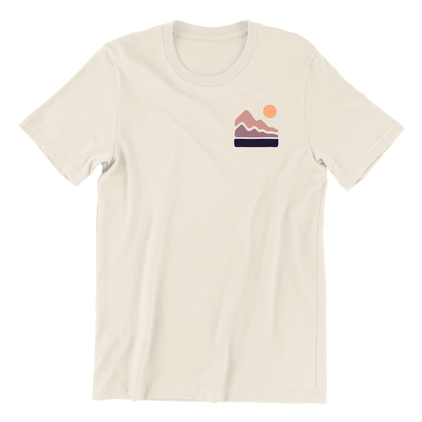 Color Block Mountain Crewneck Tee