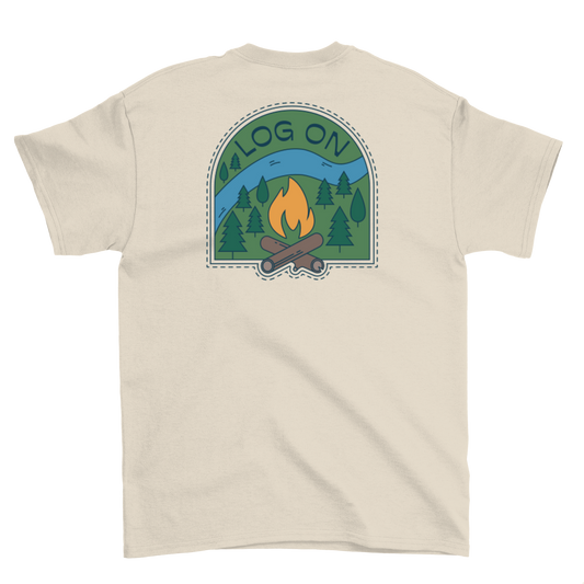 Log On Crewneck Tee