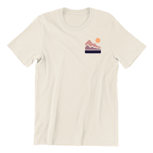 Color Block Mountain Crewneck Tee