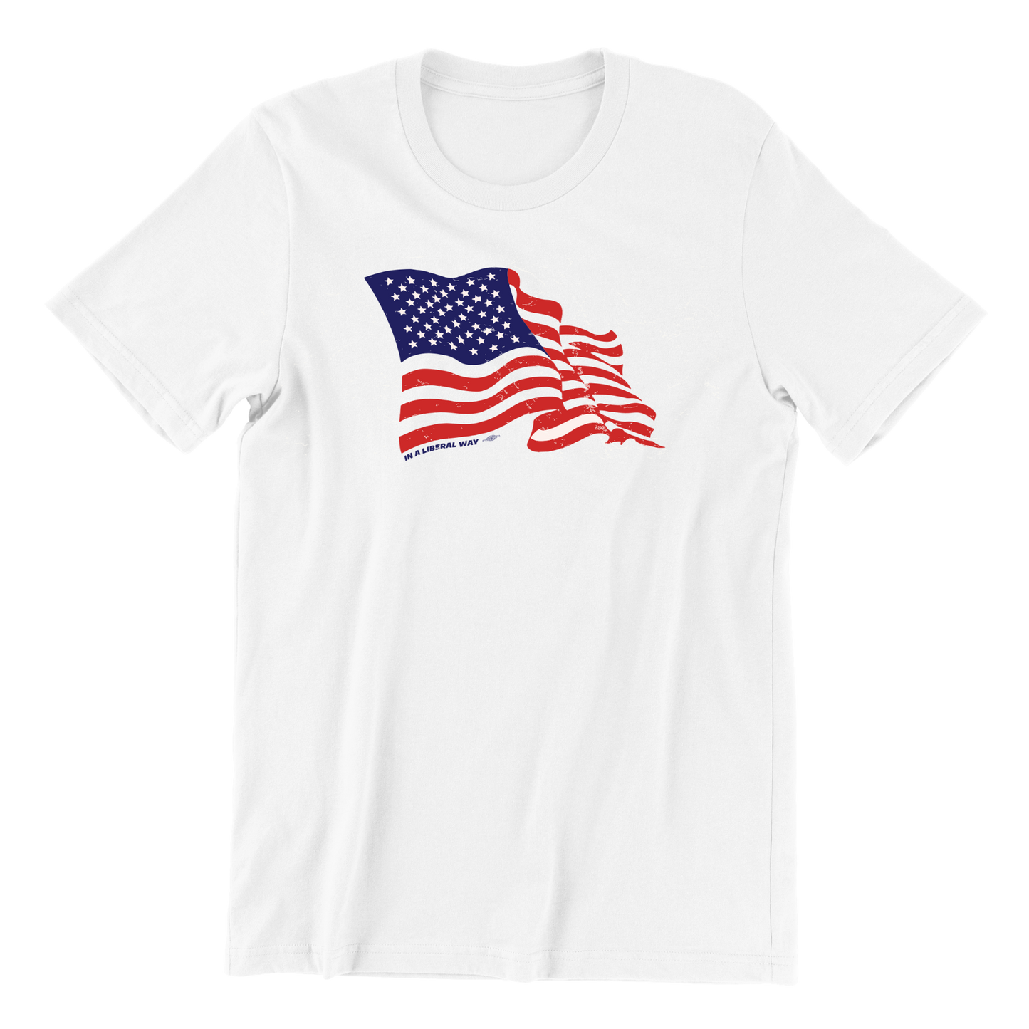 Flag In A Liberal Way Crewneck Tee
