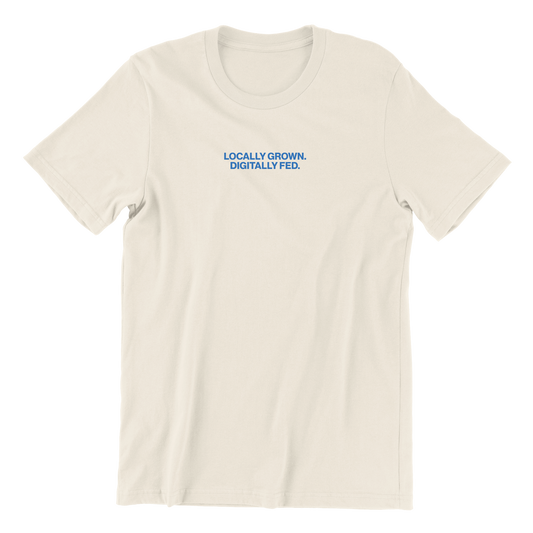 Locally Grown Digitally Fed Crewneck Tee