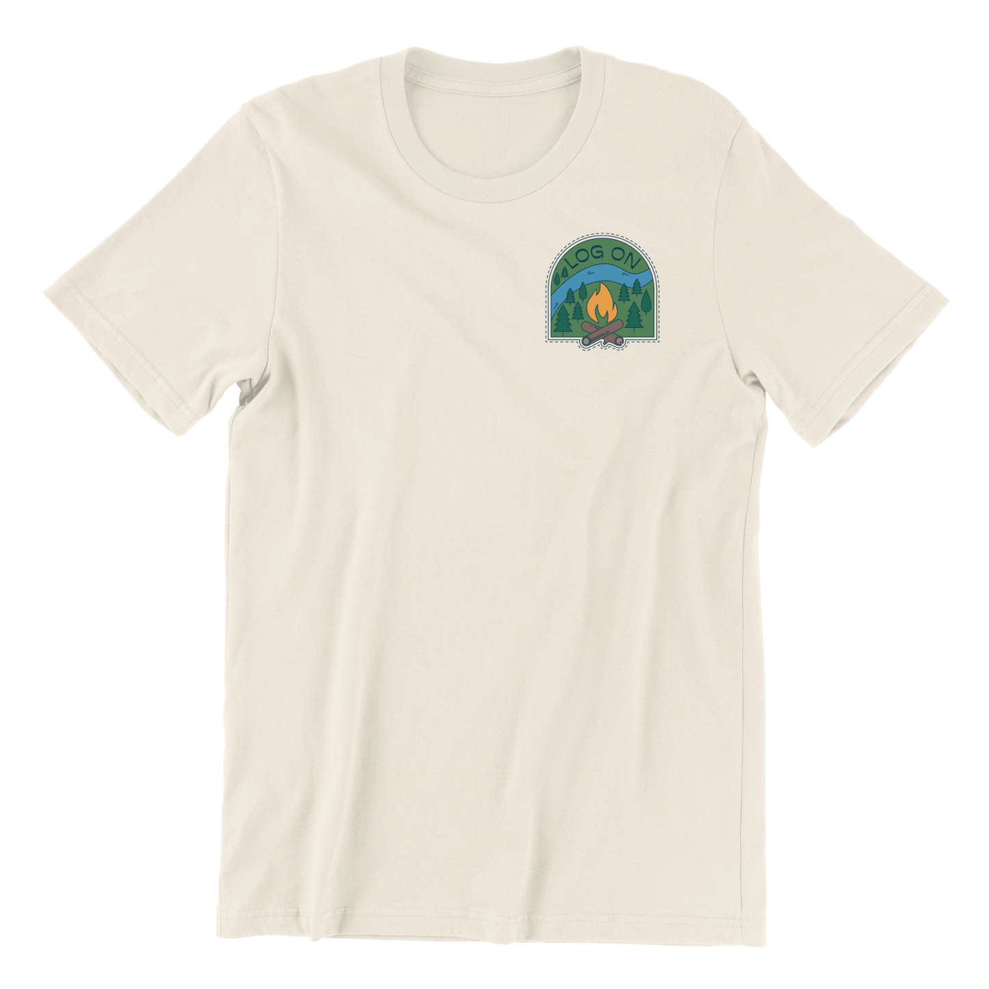 Log On Crewneck Tee
