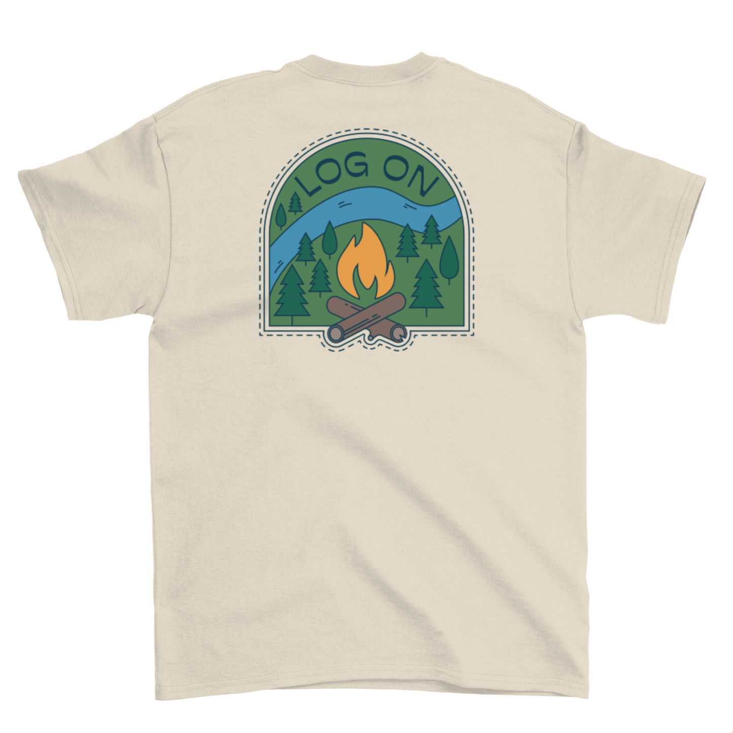 Log On Crewneck Tee