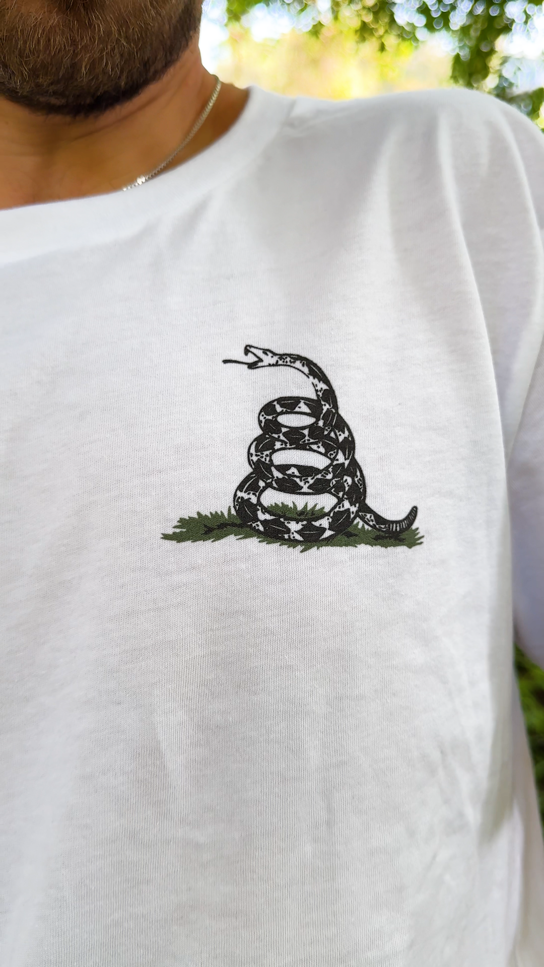 Don't Tread On Me In A Liberal Way Crewneck Tee
